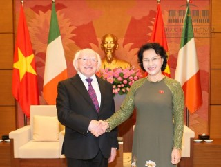 Chủ tịch Quốc hội Nguyễn Thị Kim Ngân tiếp Tổng thống Cộng hòa Ireland Michael Daniel Higgins